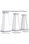 12/20 RAISED Panel Tapered PVC Column Wrap