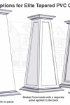 12/20 RAISED Panel Tapered PVC Column Wrap