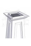 12/20 RAISED Panel Tapered PVC Column Wrap