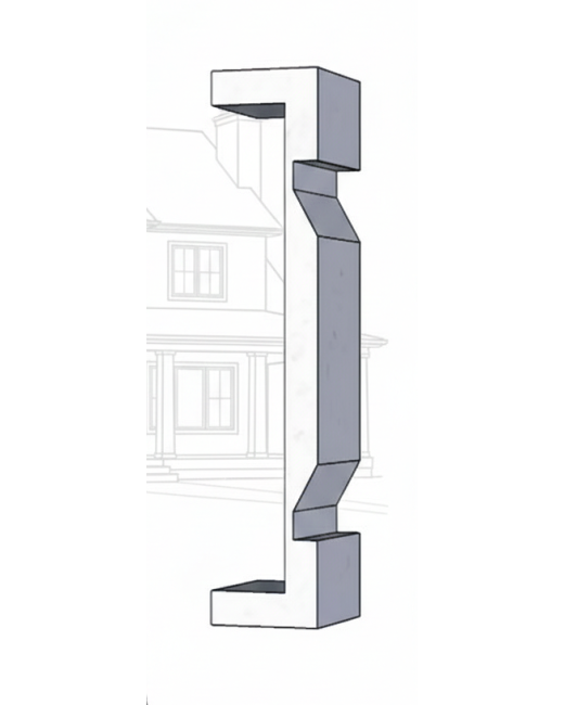 10/20 RAISED Panel Tapered PVC Column Wrap