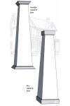 10/20 RAISED Panel Tapered PVC Column Wrap