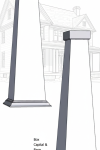 10/20 RAISED Panel Tapered PVC Column Wrap