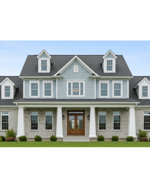8/12 RAISED Panel Tapered PVC Column Wrap