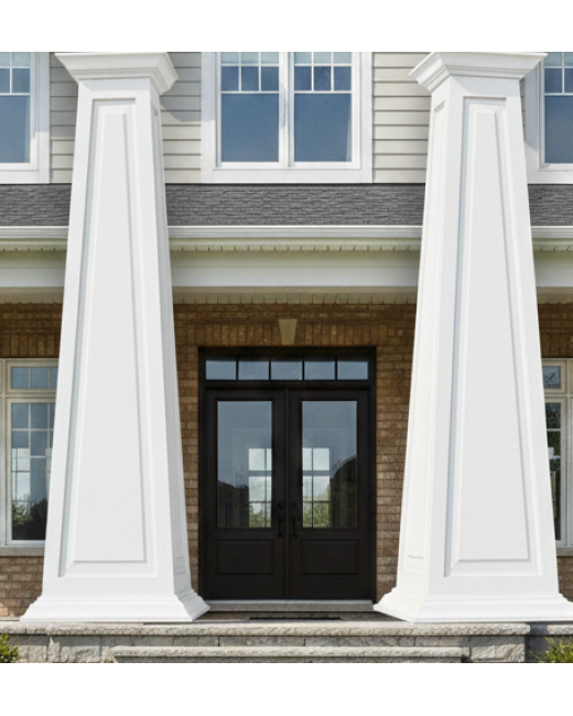 12/20 RAISED Panel Tapered PVC Column Wrap