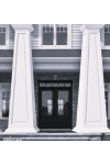 8/12 RAISED Panel Tapered PVC Column Wrap