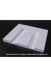 8/12 RAISED Panel Tapered PVC Column Wrap