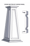 12/20 RAISED Panel Tapered PVC Column Wrap