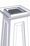 12/20 RAISED Panel Tapered PVC Column Wrap