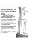 10/20 SHAKER Panel Tapered PVC Column Wrap