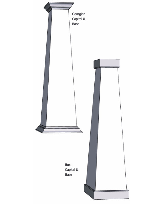10/20 Tapered PVC Column Wrap