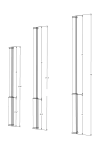 Tall Telescopic Porch Column Cover for 4" Post