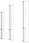Tall Telescopic Porch Column Cover for 6" Post
