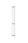 Tall Telescopic Porch Column Cover for 4" Post