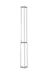 Tall Telescopic Porch Column Cover for 6" Post