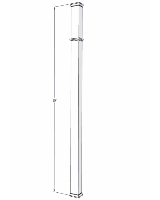 PVC Post Cover for 4" Post