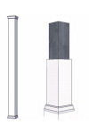 Tall Telescopic Porch Column Cover for 4" Post