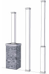 PVC Post Cover for 4" Post
