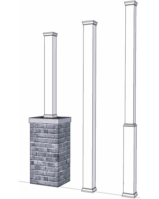 PVC Post Cover for 4" Post