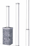 PVC Post Cover for 4" Post