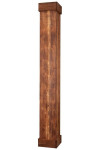 Faux Barn Wood Column Wrap 10"