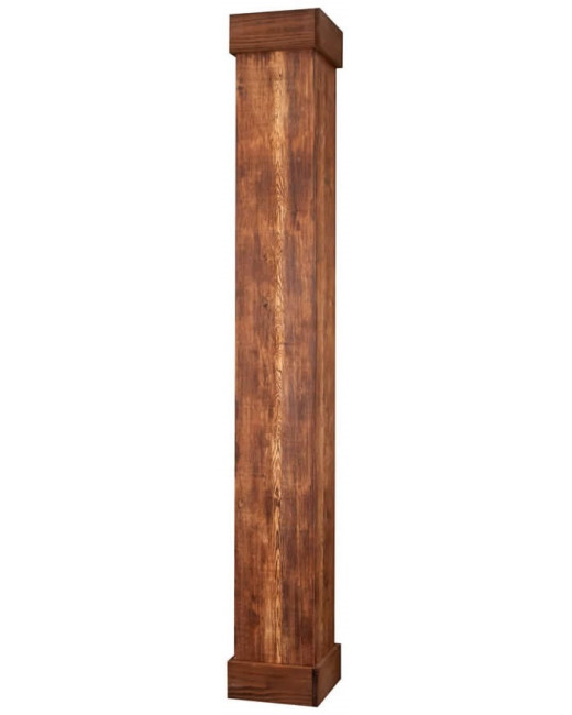 Faux Barn Wood Column Wrap 10"