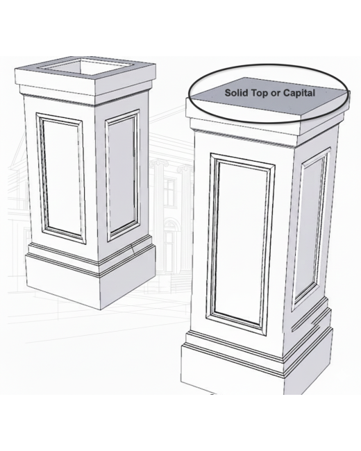18" PVC Pedestal
