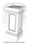 14" Shaker Panel PVC Pedestal