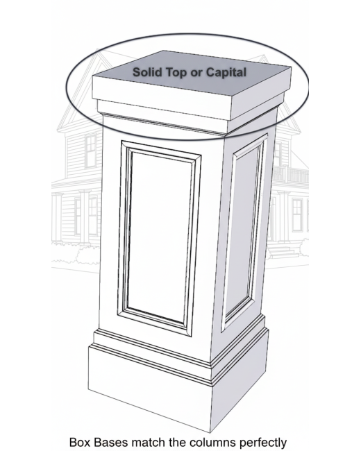 14" Shaker Panel PVC Pedestal