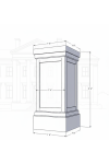 18" PVC Pedestal