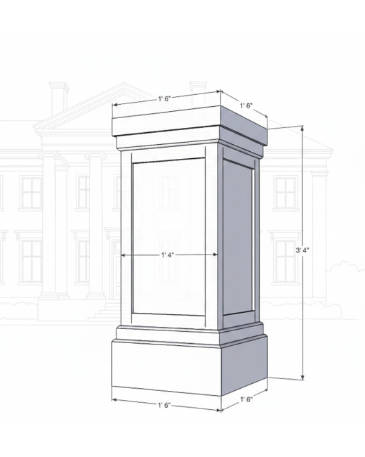 18" PVC Pedestal