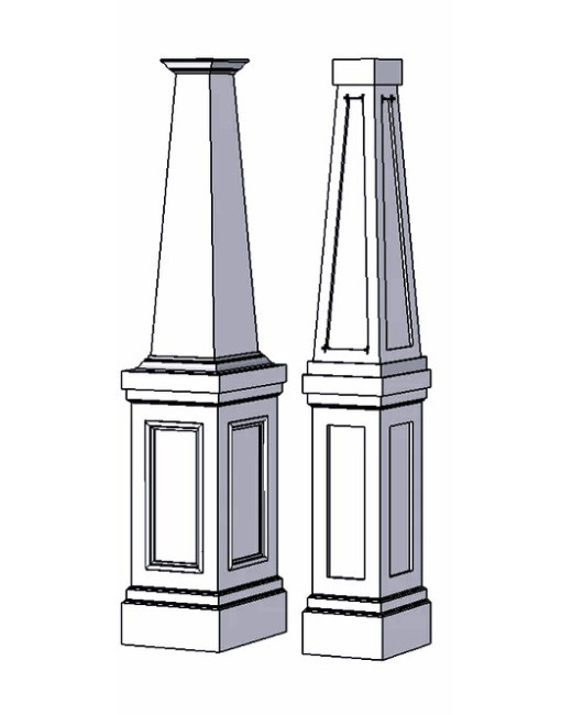 18" PVC Pedestal