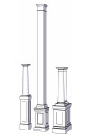 18" PVC Pedestal