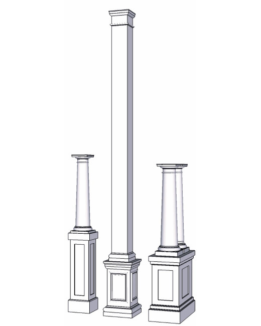 18" PVC Pedestal