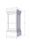 18" PVC Pedestal