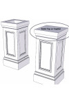 18" PVC Pedestal