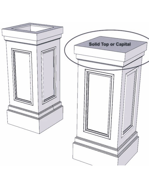 18" PVC Pedestal