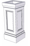 18" PVC Pedestal