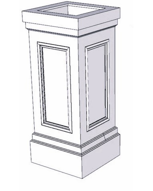 18" PVC Pedestal