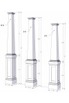 Craftsman Raised Panel Combination Column
