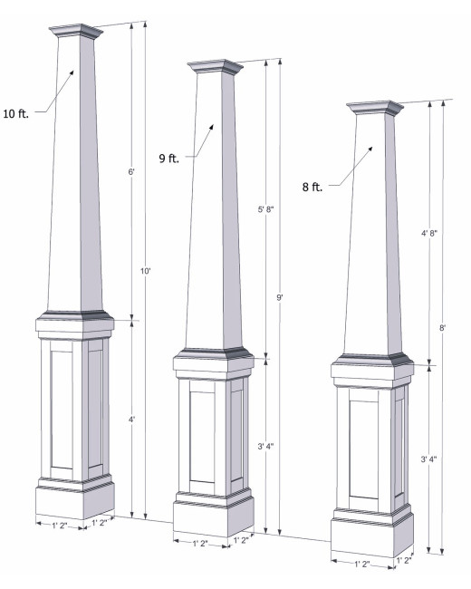Craftsman Shaker Combination Column