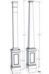 Craftsman Shaker Combination Column