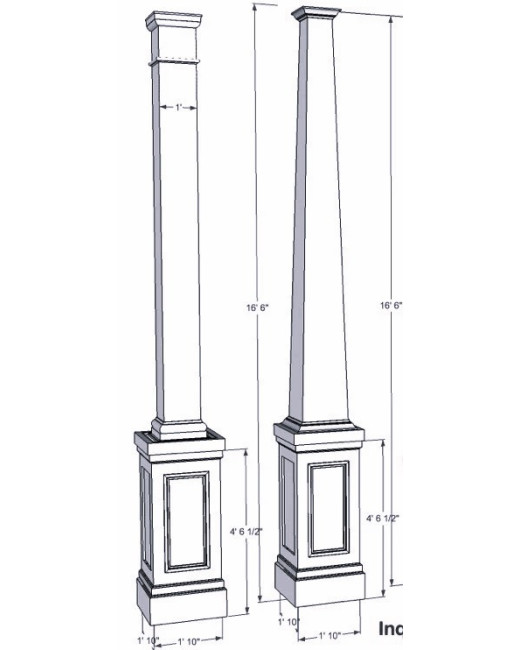 Craftsman Shaker Combination Column