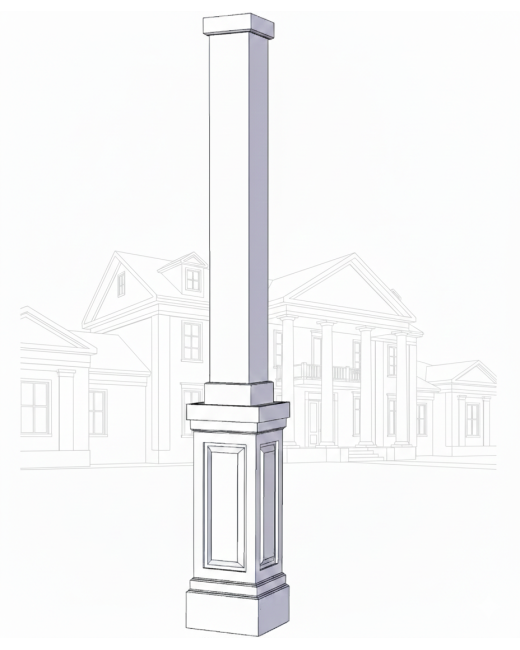 Craftsman Shaker Combination Column