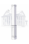 18" PVC Pedestal