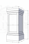 18" PVC Pedestal