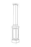 Pedestal Column Wrap Shaker Panel