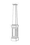 Craftsman Raised Panel Combination Column