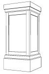 18" PVC Pedestal