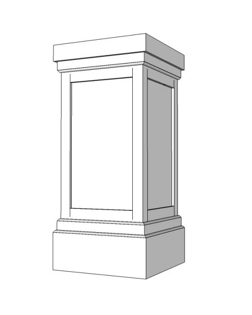 18" PVC Pedestal