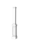 Pedestal Column Wrap Tall Raised Panel Pedestal